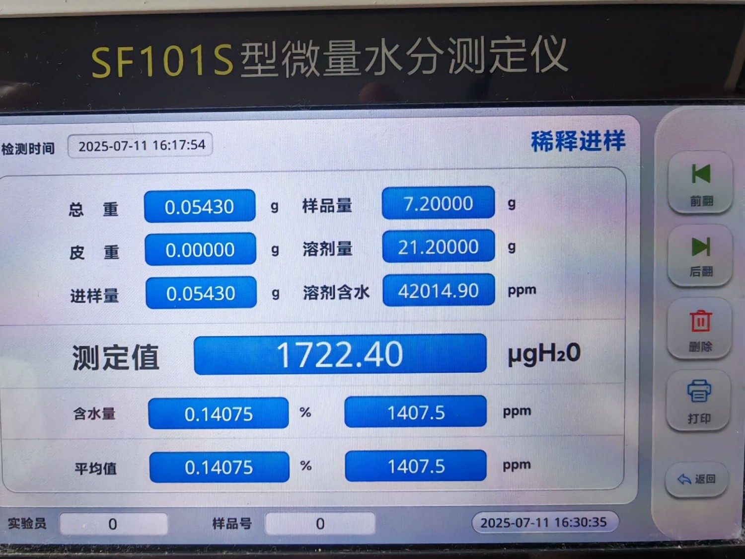 全自動(dòng)痕量水分測定儀 SF101S